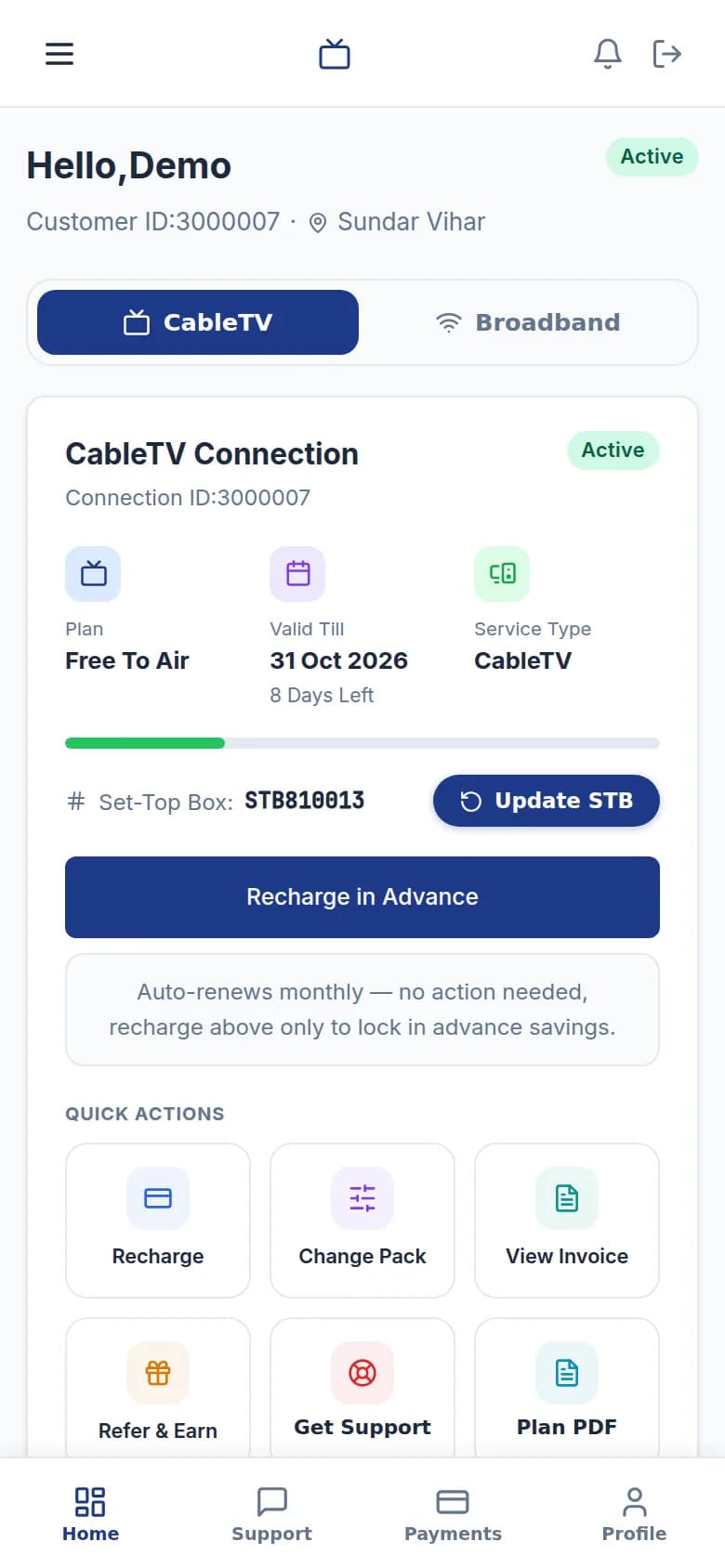 Customer portal